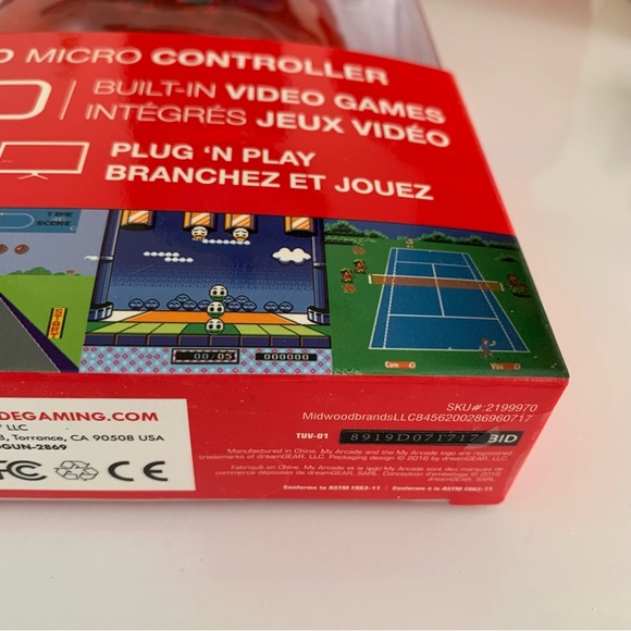 LOT of 4 MY ARCADE RETRO MICRO CONTROLLER 220 Built In Video Plug ‘n Play NEW - Picture 7 of 9